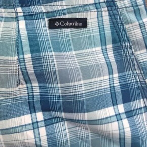 Mens Columbia Plaid Shorts - Picture 2 of 5